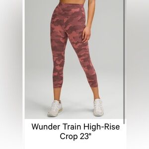 Lululemon Wunder Train High-Rise Crop 23’ leggings